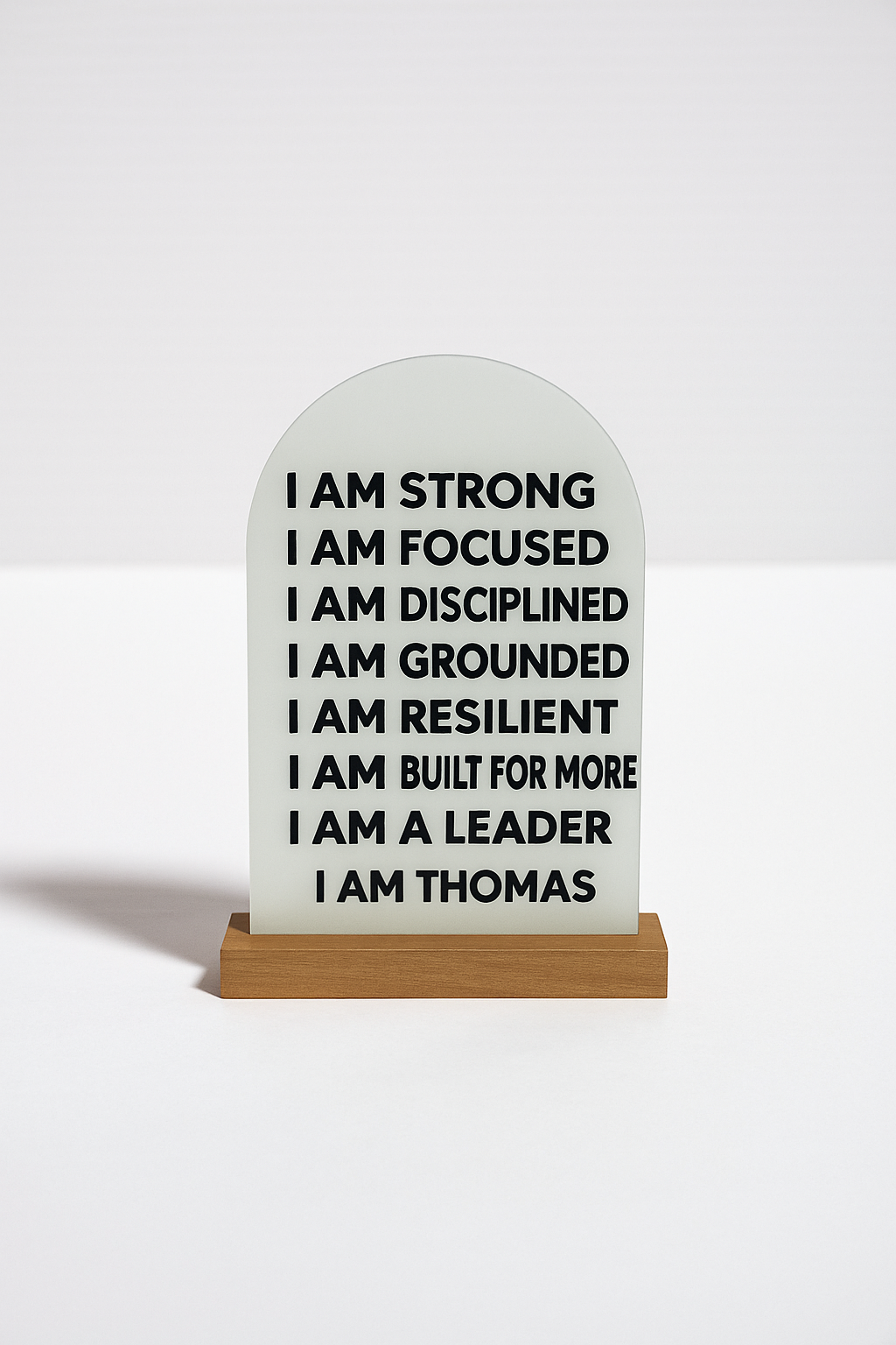 Acrylic Affirmation Sign