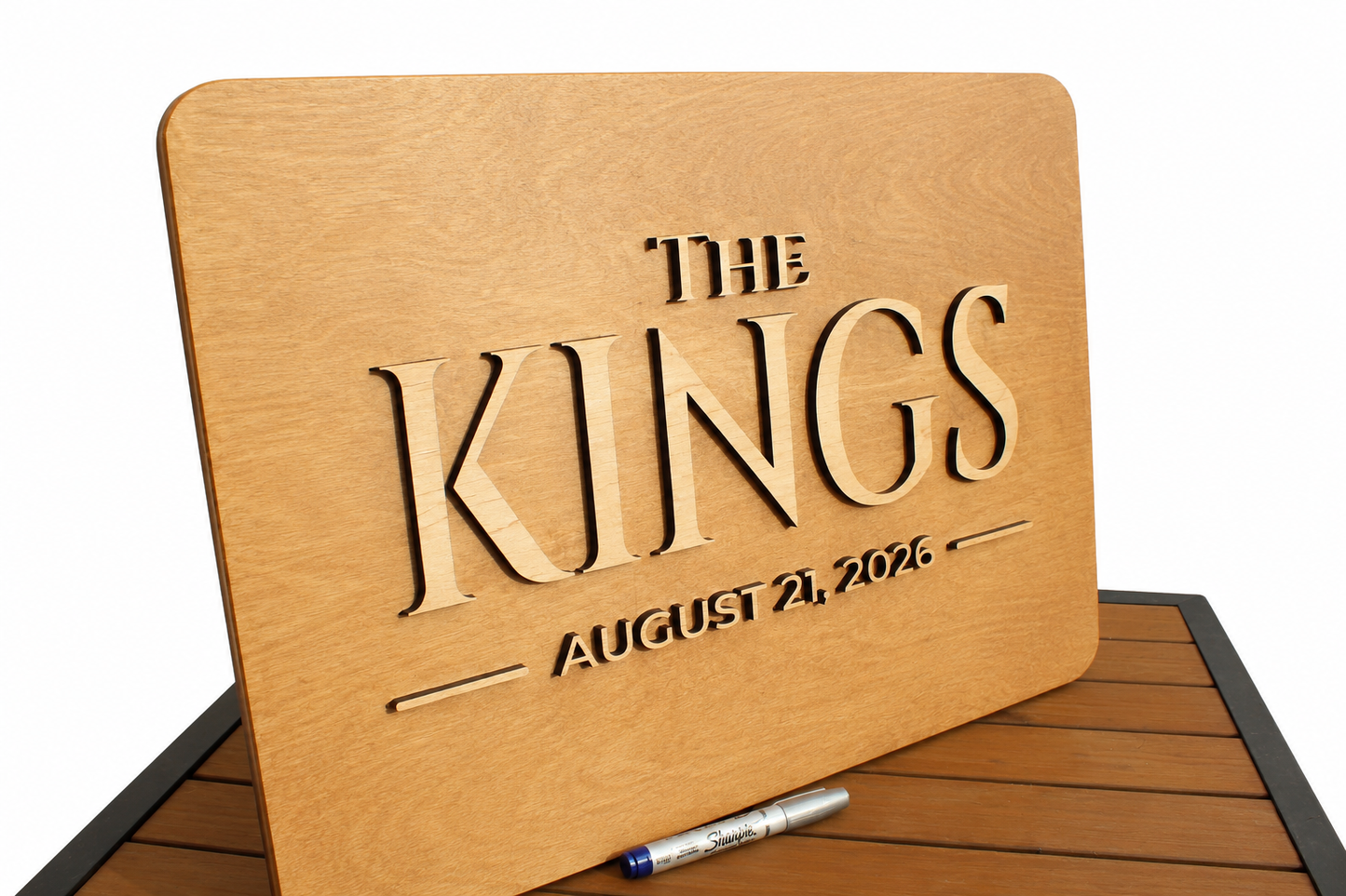 Personalized Wedding Signing Board I Handmade Wooden Guest Book Alternative