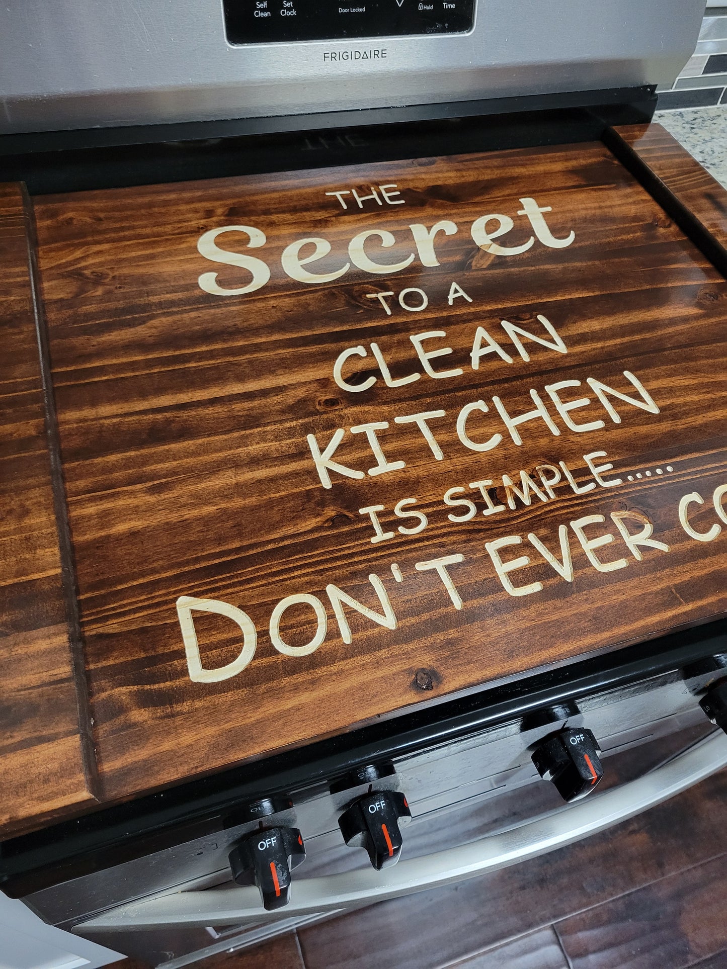 Carved StoveTop Cover